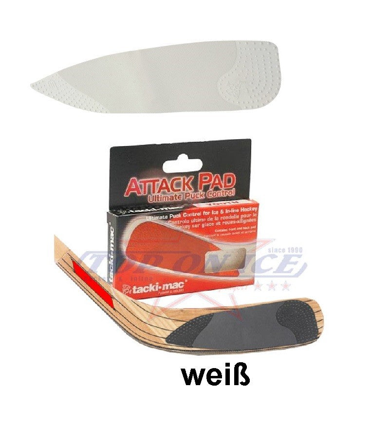 Attack Pad, Eishockeyschläger Pad Tape Tacki Mack weiss junior